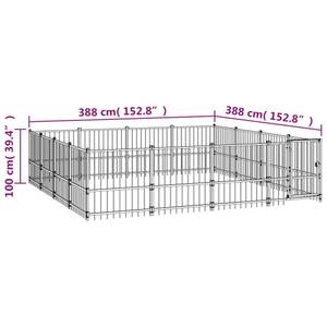 Hundelaufstall  3124626 388 x 100 x 388 cm