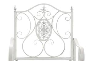 Chaises de jardin Punjab Lot de 2 Blanc - Métal - 62 x 94 x 53 cm