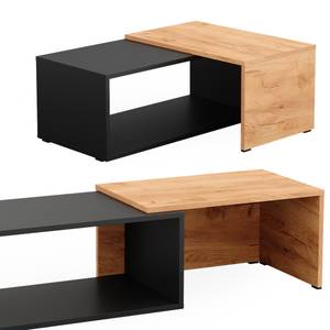 Table basse Bert Anthracite - Imitation chêne