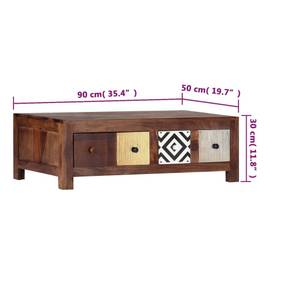 Couchtisch 247731 Braun - Massivholz - Holzart/Dekor - 50 x 30 x 90 cm