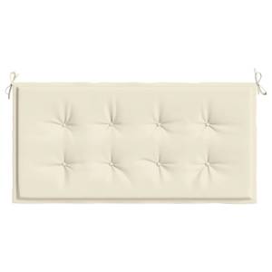 Coussin de banc de jardin Blanc crème