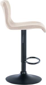 Tabouret de bar Branford Lot de 2 Crème - Textile