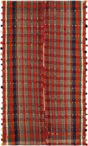 Tapis Jajim CCXLV Rouge - Textile - 124 x 1 x 214 cm