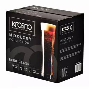 Krosno Mixology Biergläser (Set 6) Glas - 9 x 23 x 9 cm