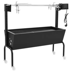 Rôtissoire pour barbecue 49326 Noir - Métal - 113 x 92 x 40 cm