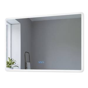 LED Badezimmerspiegel mit Beschlagfrei Silber - Glas - 100 x 70 x 5 cm