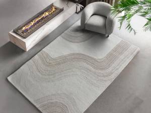 Tapis de salon AZARIA Gris - Textile - 200 x 1 x 290 cm