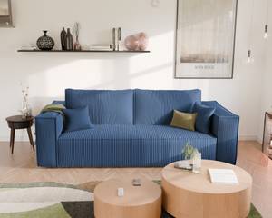 Sofa Bali Blau - Holzwerkstoff - 255 x 59 x 105 cm