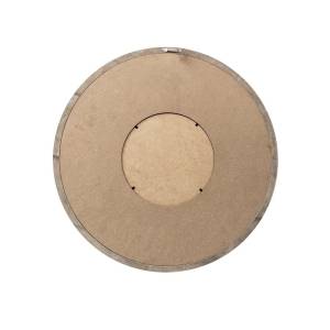 Miroir rond SIXTIES vintage Beige - Bois manufacturé - 50 x 48 x 2 cm