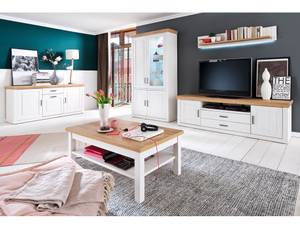 Wohnzimmer Bruneck 33 mit LED (5-teilig) Braun - Holzwerkstoff - Kunststoff - 509 x 210 x 52 cm