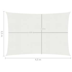 Voiles d'ombrage 3016419-1 Blanc - 450 x 350 cm