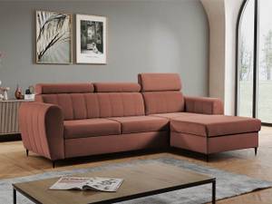 Ecksofa Forio Mini Altrosa - Ecke davorstehend rechts