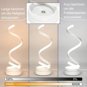 LED Tischleuchte Spirale Weiß