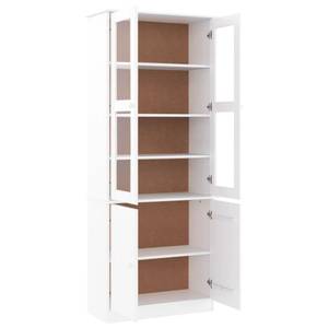 Vitrinenschrank ALTA V136 Weiß - Massivholz - 35 x 187 x 77 cm