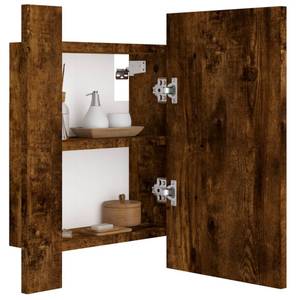 LED Spiegelschrank 3008763 Braun - Holzwerkstoff - 40 x 45 x 12 cm