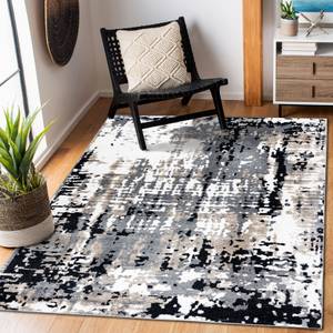 Tapis Poli 8820a Abstraction Gris Grau - Kunststoff - Textil - 160 x 1 x 220 cm