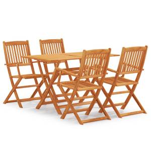 Salle à manger (lot de 5) 3011671-1 Marron - Bois massif - Bois/Imitation - 70 x 75 x 120 cm