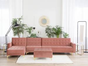 Modulsofa ABERDEEN 2-tlg Gold - Pink - Breite: 347 cm