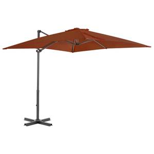 Parasol en porte-à-faux Brun rouge