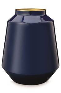 Runde Vase Metall II Blau - Metall - 24 x 29 x 24 cm