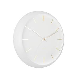 Horloge murale Globe D40cm Fer - Blanc