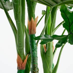 Kunstpflanze Philodendron Grün - Kunststoff - 80 x 120 x 80 cm