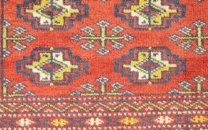 Turkaman - 100x50cm Rot - Naturfaser - 50 x 1 x 100 cm