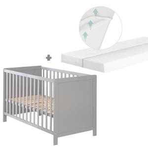 2in1 Babybett mit Matratze safe asleep® Taupe