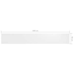 Écran de balcon 3016497-7 Blanc - Largeur : 90 cm