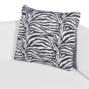 Canapé 3002827-1 Blanc - Cuir synthétique - Textile - 120 x 63 x 62 cm