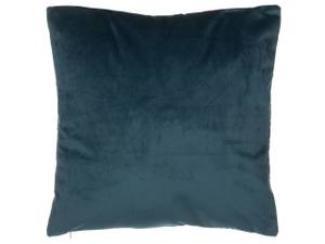 Coussin décoratif FREESIA Bleu - Doré - Bleu pétrole