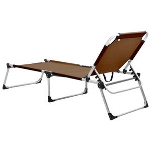 Chaise longue pliable seniors 3002593 Marron - Métal - 210 x 40 x 70 cm