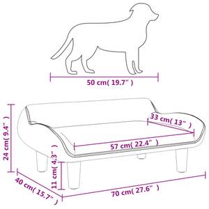 Lit pour chien 3015974 Gris lumineux