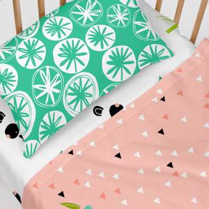 Panda garden Parure drap (2er Set) 180 x 120 cm