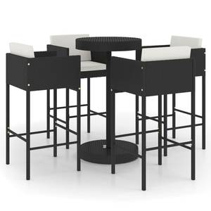 Garten-Bar-Set (5-teilig) 3012233-2 Schwarz - 76 x 76 cm