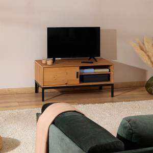 Meuble TV SELMA Marron - Bois massif - Bois/Imitation - 98 x 47 x 47 cm