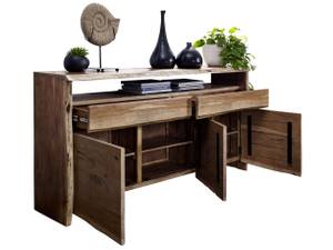 Sideboard NILS Beige - Massivholz - Holzart/Dekor - 191 x 96 x 45 cm