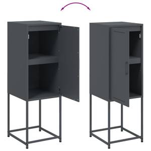 Highboard DE3319 Grau - Metall - 39 x 107 x 36 cm