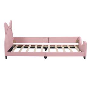 Kinderbett Aether Ⅴ Pink - Metall - Massivholz - Kunstleder - Holzart/Dekor - 96 x 96 x 214 cm