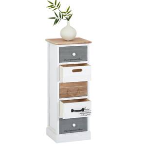 Chiffonnier SALVA Blanc - Bois massif - 29 x 77 x 27 cm