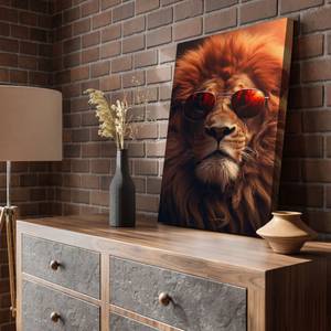 Leinwandbild Funky-Lion 70 x 105 cm