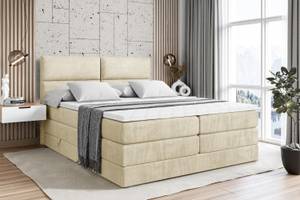 Boxspringbett BOXI3 KING Ecru - Breite: 200 cm