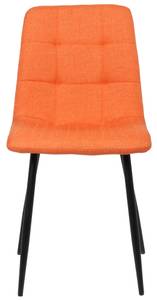 Esszimmerstuhl Tilde 4er Set Orange - Textil