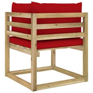 Canapé d'angle 3009699-1 Rouge - Bois manufacturé - Bois/Imitation - 64 x 70 x 64 cm