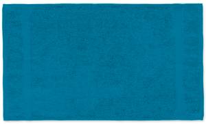 Handtuch petrol 50x100 cm Frottee Blau - Textil - 50 x 1 x 100 cm