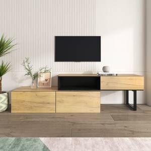 Sideboard Astraios Ⅲ Braun - Holzwerkstoff - Metall - Massivholz - Holzart/Dekor - 34 x 50 x 200 cm