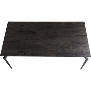 Esstisch Bug Schwarz - Metall - Massivholz - Holzart/Dekor - 300 x 76 x 90 cm