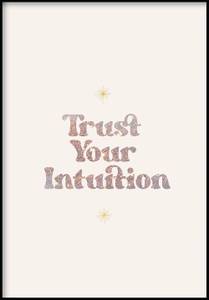 Vertraue Intuition Poster Papier - 70 x 50 x 70 cm