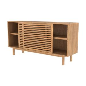 Buffet Bormes Marron - Bois massif - 150 x 75 x 40 cm