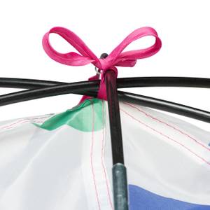 Spielzelt Kuppel Grün - Pink - Weiß - Kunststoff - Textil - 160 x 151 x 140 cm